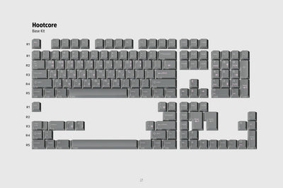 GMK Hooty Cherry Profile Double Shot ABS Keycap Set