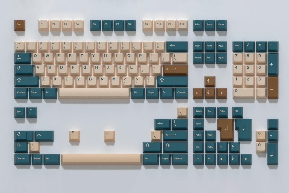 GMK Earth Tones Cherry Profile Double Shot ABS Keycap Set