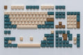 GMK Earth Tones Cherry Profile Double Shot ABS Keycap Set