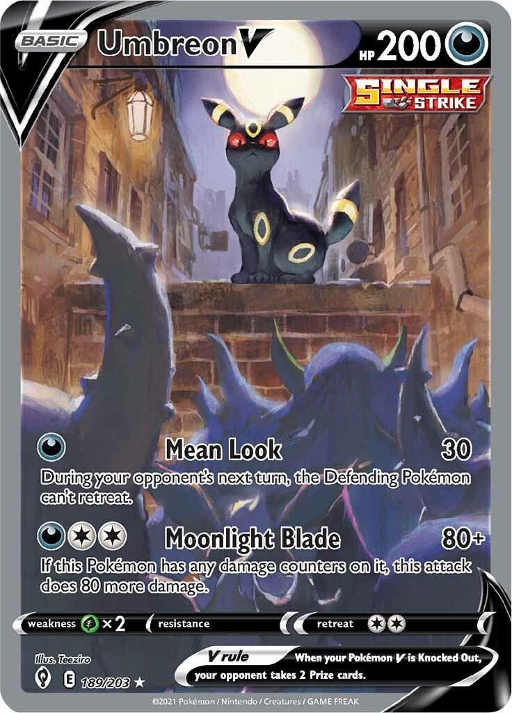 Umbreon V (Alternate Full Art) - 189/203 - (SWSH07: Evolving Skies)