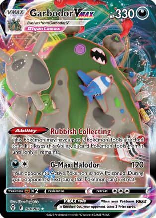 Garbodor VMAX (101/203) - SWSH07 Evolving Skies Holofoil