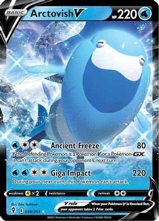 Arctovish V (48/203) - SWSH07 Evolving Skies Holofoil