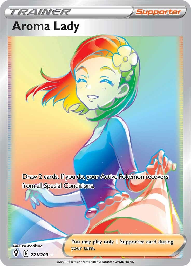 Aroma Lady (Secret) - 221/203 - (SWSH07: Evolving Skies)