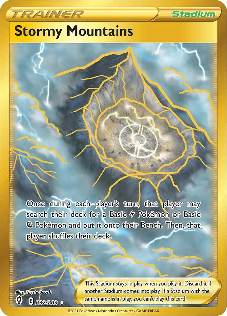 Stormy Mountains (Secret) - 232/203 - (SWSH07: Evolving Skies)