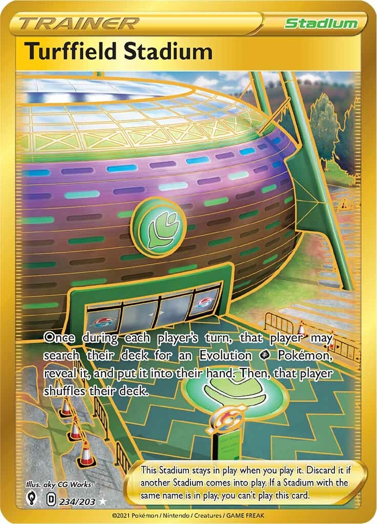 Turffield Stadium (Secret) - 234/203 - (SWSH07: Evolving Skies)