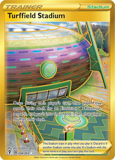 Turffield Stadium (Secret) - 234/203 - (SWSH07: Evolving Skies)