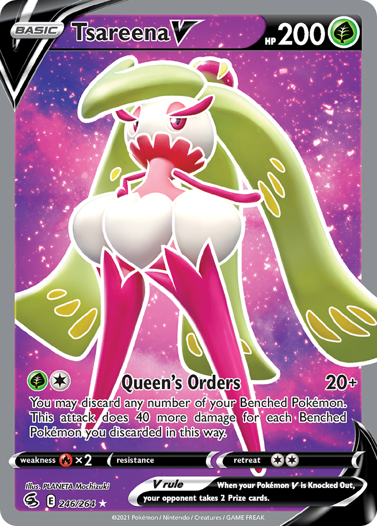 Tsareena V 246 264 Fusion Strike Holofoil