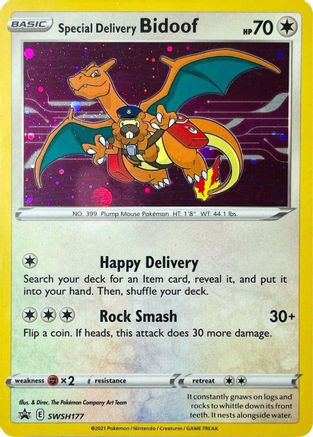Special Delivery Bidoof (SWSH177/307) - SWSH Sword & Shield Promo Cards Holofoil