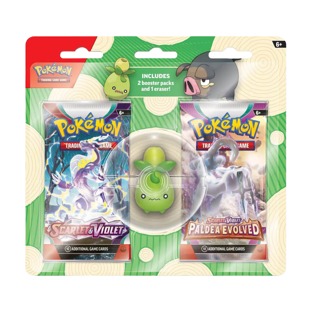 Back to School Eraser 2-Packs Blister - SMOLIV