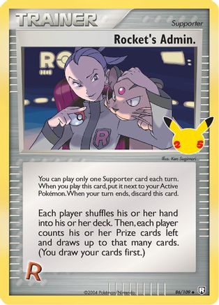 Rocket's Admin. (86/109) - Celebrations Classic Collection Holofoil