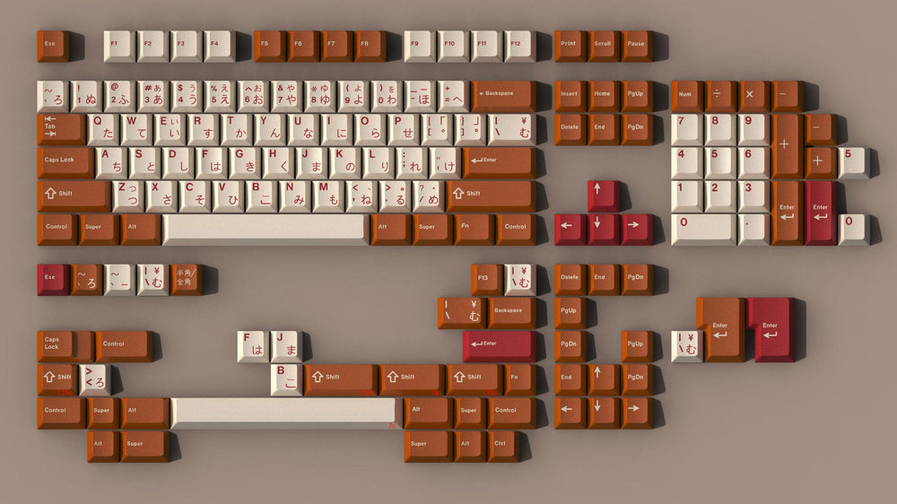 GMK Harvest Cherry Profile Double Shot ABS Keycap Set