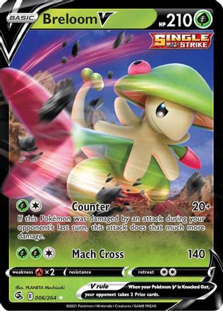 Breloom V (6/264) - SWSH08 Fusion Strike Holofoil