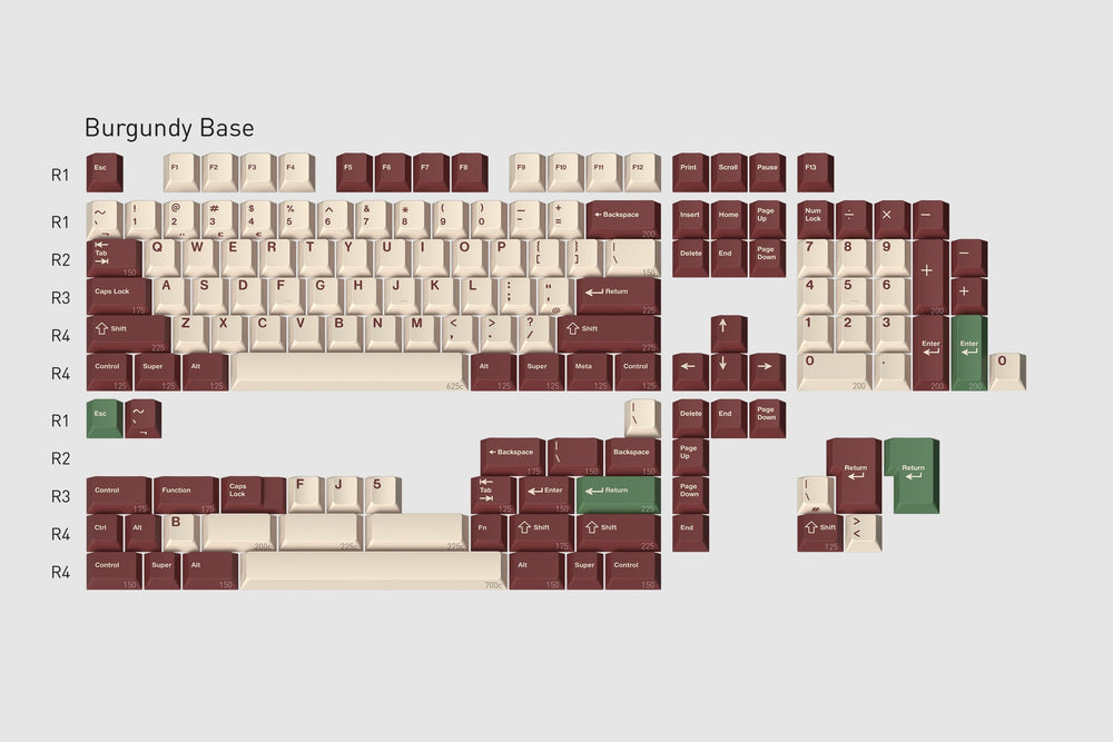 GMK Camping R3 Cherry Profile Double Shot ABS Keycap Set