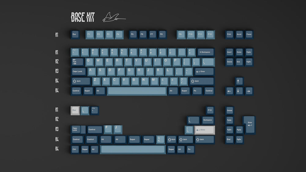 GMK Manta Cherry Profile Double Shot ABS Keycap Set