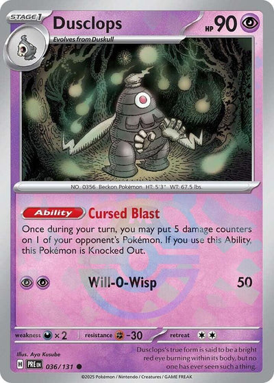 Dusclops (Master Ball Pattern) - SV: Prismatic Evolutions