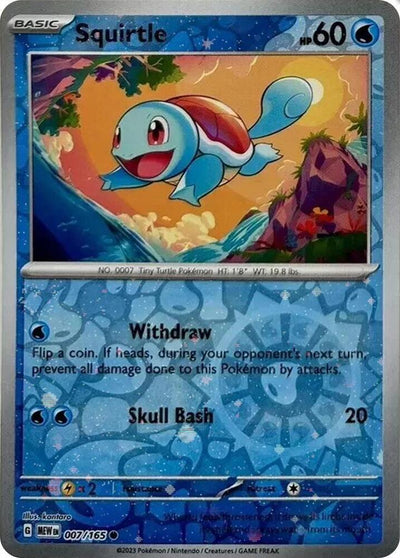 Squirtle - 007/165 (Reverse Cosmos Holo) (Costco Exclusive) - Miscellaneous Cards & Products