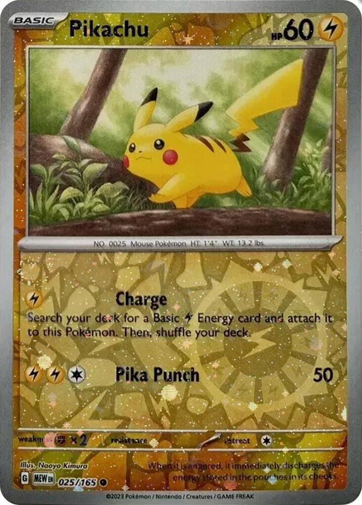 Pikachu - 025/165 (Reverse Cosmos Holo) (Costco Exclusive) - Miscellaneous Cards & Products
