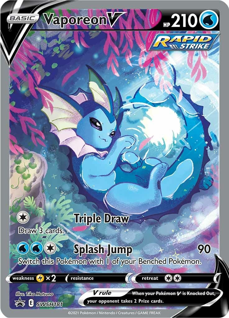 Vaporeon V - SWSH181 - SWSH181 - (SWSH: Sword & Shield Promo Cards)