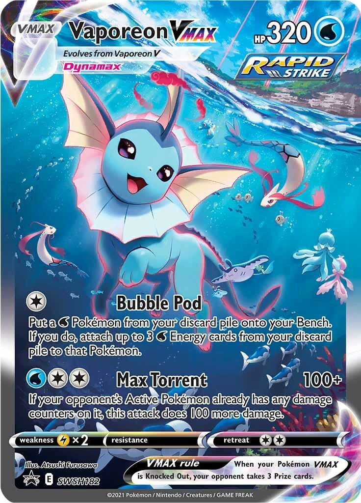Vaporeon VMAX - SWSH182 - SWSH182 - (SWSH: Sword & Shield Promo Cards)