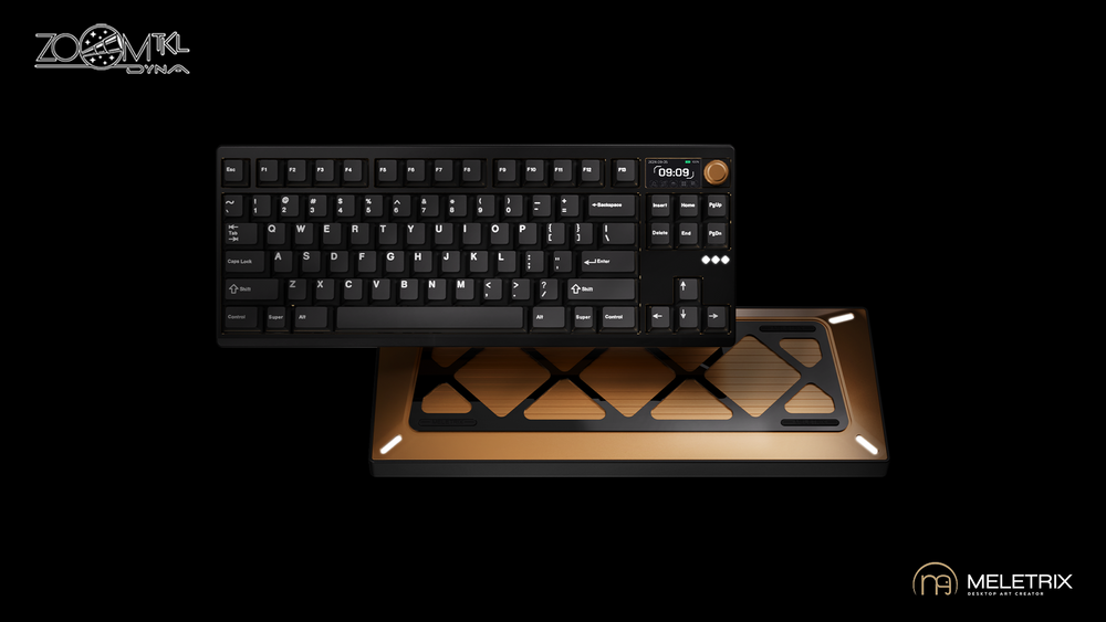 Meletrix Zoom TKL DYNA Aluminum Barebones Wireless DIY Keyboard Kit Group Buy