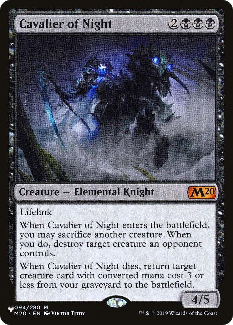 Cavalier of Night - 094/280 - (The List Reprints)