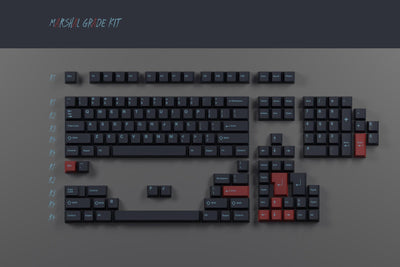 GMK Shadow Cherry Profile Double Shot ABS Keycap Set