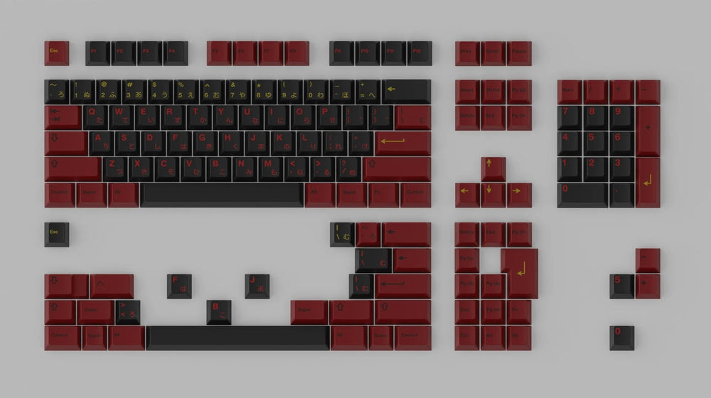 GMK Higanbana Base 147 Key Cherry Profile Double Shot ABS Keycap Set