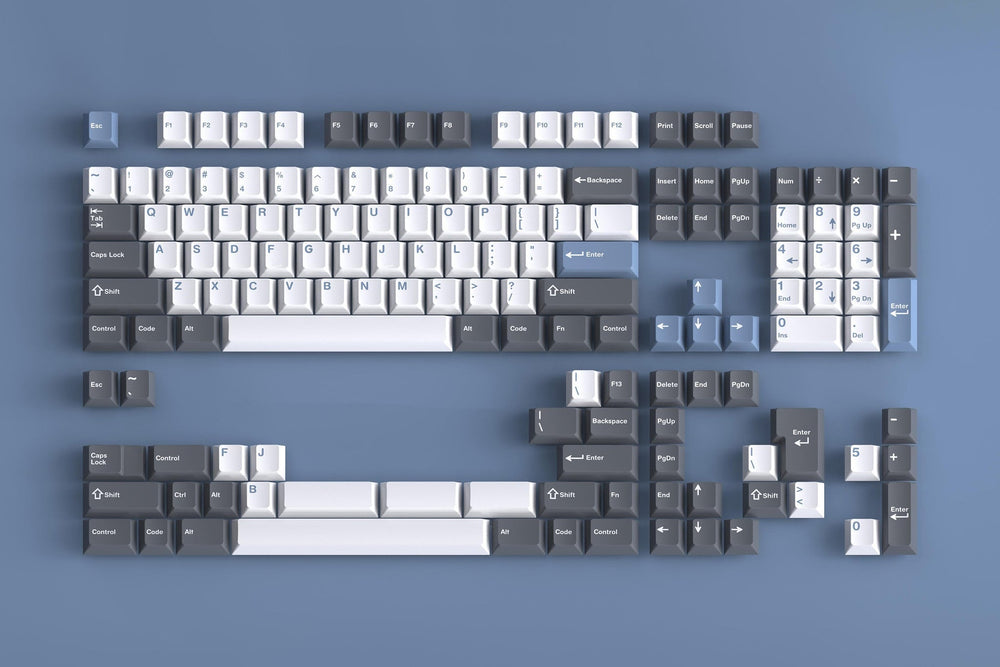 GMK Arctic Base 150 Key Cherry Profile Double Shot ABS Keycap Set
