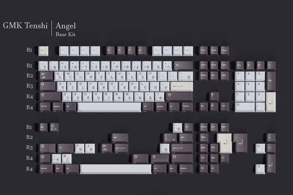 GMK Tenshi Base 150 Key Cherry Profile Double Shot ABS Keycap Set