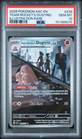 2026 POKEMON ASC EN-ASCENDED HEROES 239 TEAM ROCKET'S DUGTRIO ILLUSTRATION RARE PSA 10