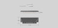 GDK Lab DK1-60 Barebones 60% Hotswap Wireless DIY Keyboard Kit Group Buy