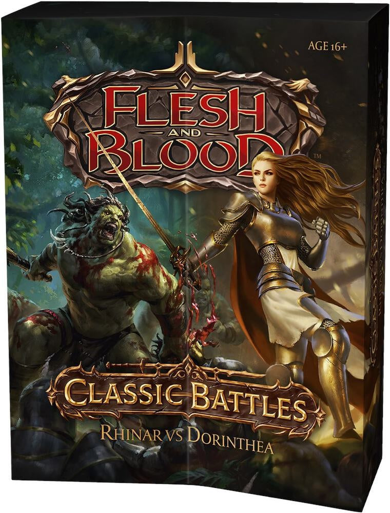 Flesh and Blood Classic Battles Rhinar vs. Dorinthea