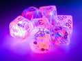 Chessex Lab Dice Nebula Black Light Special Polyhedral 8 Dice Set 30057