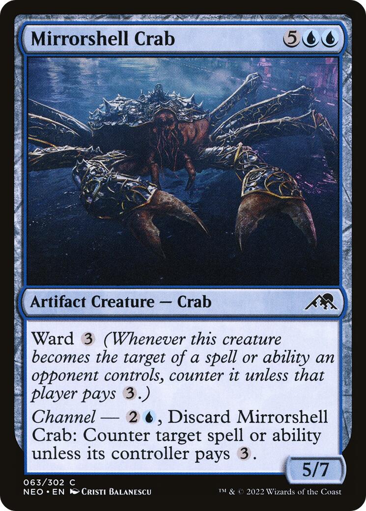Mirrorshell Crab - 63 - (Kamigawa: Neon Dynasty)