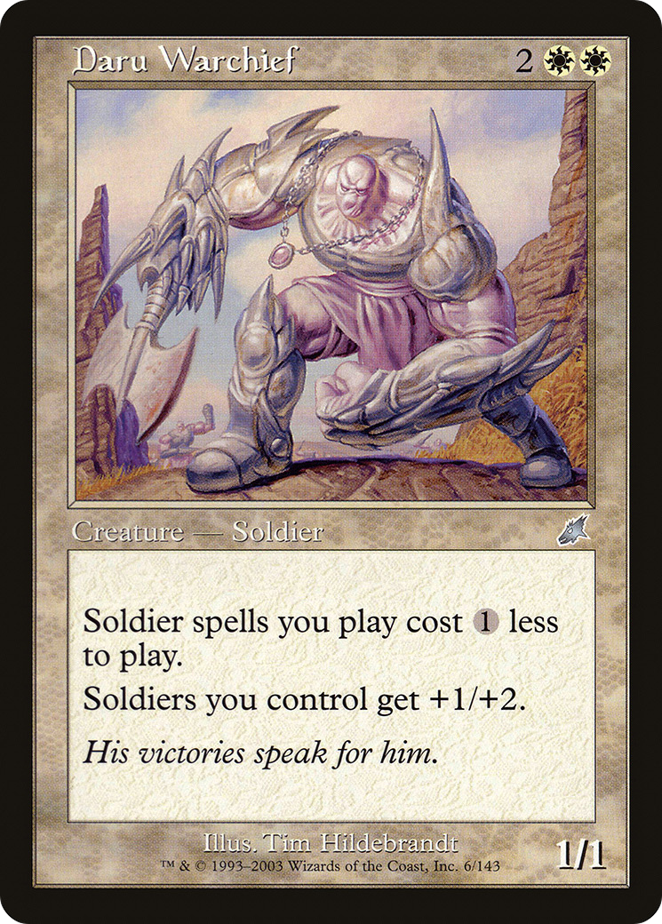 Daru Warchief (SCG-006) - Scourge Foil