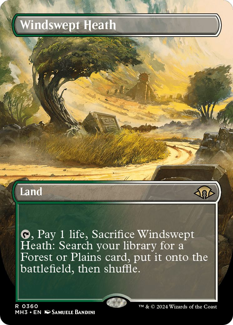 Windswept Heath (MH3-360) - Modern Horizons 3 (Borderless) Foil