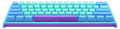 Ducky x MK Frozen Llama One 2 Mini RGB LED 60% Double Shot PBT Limited Mechanical Keyboard