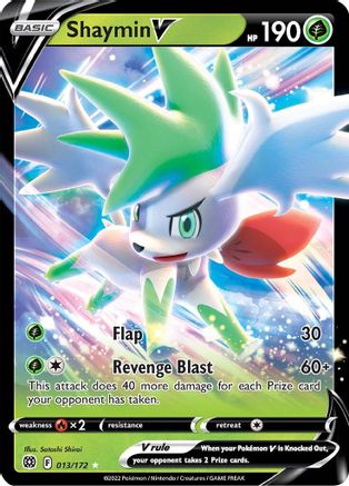 Shaymin V (13/172) - SWSH09 Brilliant Stars Holofoil