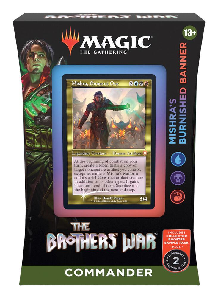 Magic The Gathering The Brothers' War Commander Deck Mishra's Burnished Banner