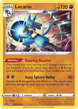 Lucario (79/172) - SWSH09 Brilliant Stars Holofoil