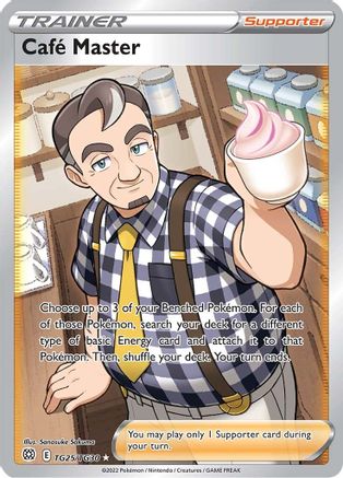 Cafe Master (TG25/TG30) - SWSH09 Brilliant Stars Trainer Gallery Holofoil