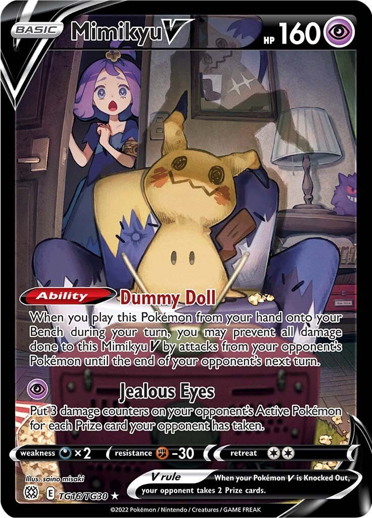 Mimikyu V - TG16/TG30 - (SWSH09: Brilliant Stars Trainer Gallery)