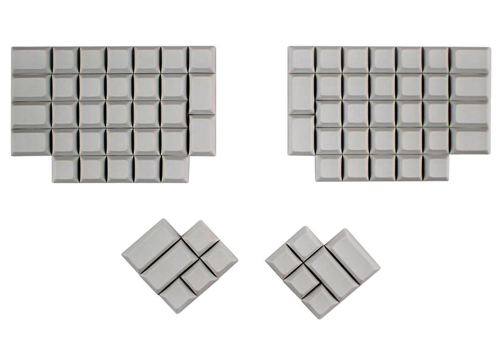KBDFans ErgoDox Off White 76 Key DSA Profile Blank Keycap Set