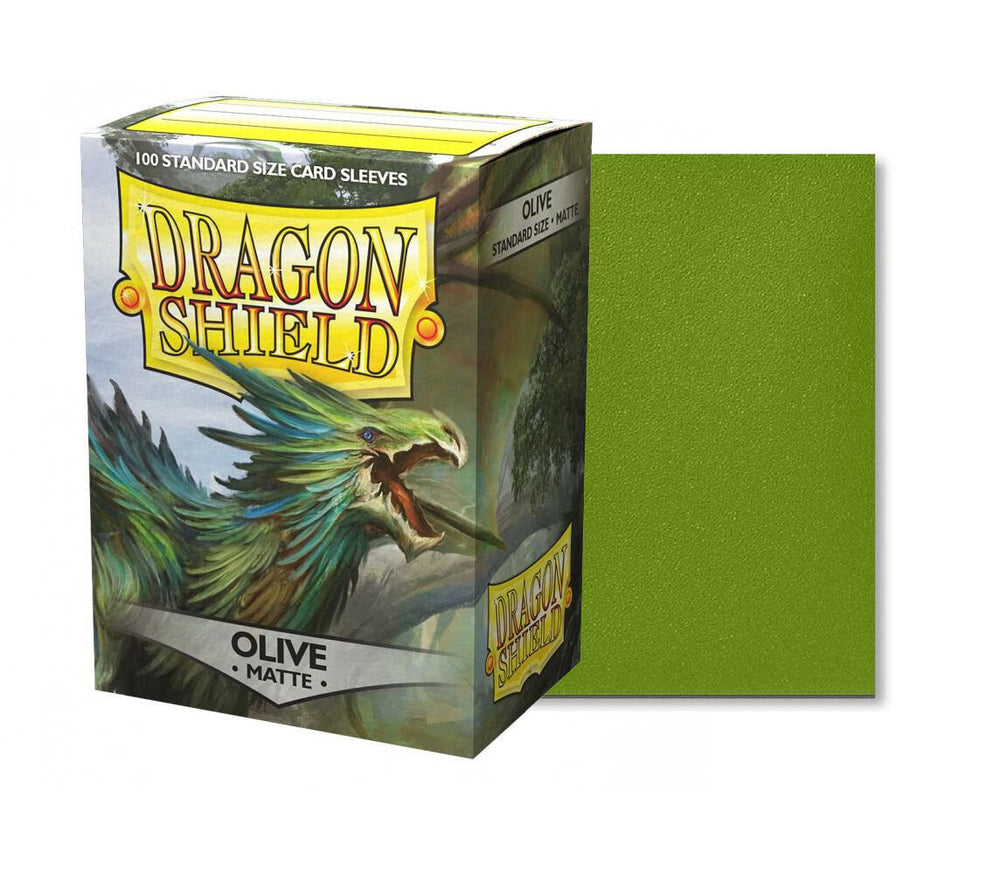 Dragon Shield Standard Matte Card Sleeves Olive 100ct