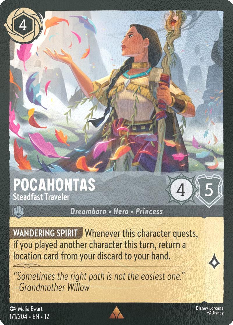 Pocahontas - Steadfast Traveler - 171/204 [Wilds Unknown] [Cold Foil]