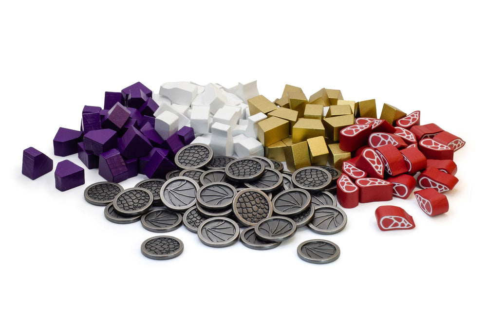 Wyrmspan Upgrade Pack - Metal Coins and Wooden Resources