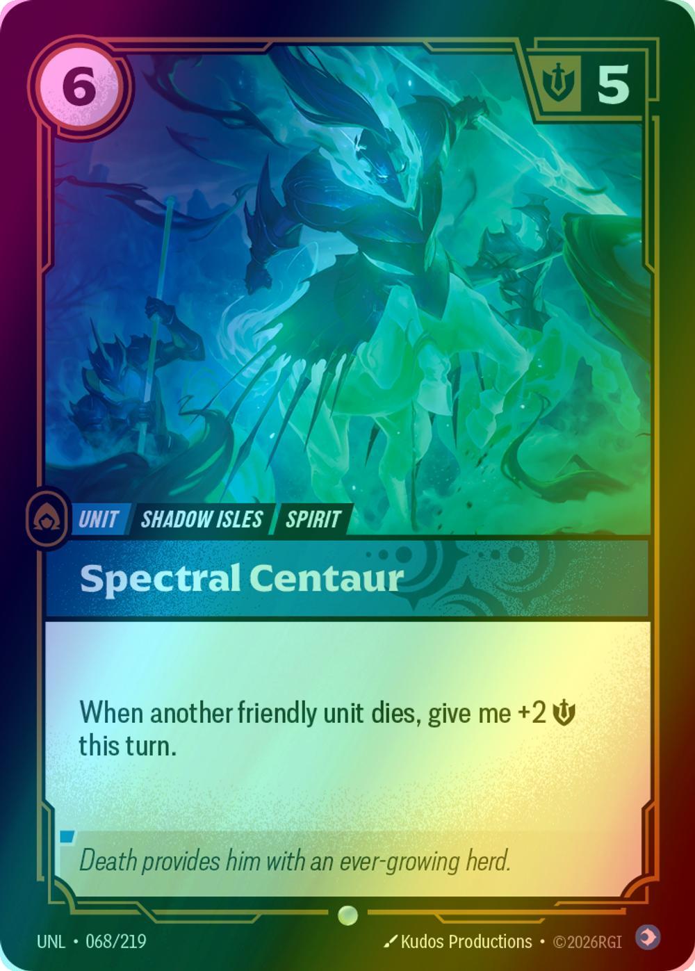 Spectral Centaur - 068/219 [Unleashed] [Foil]