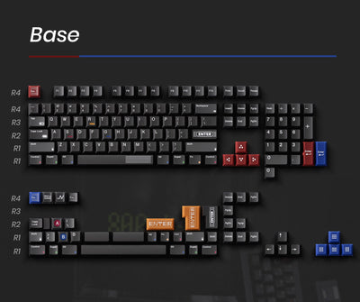 80Retros Game 1989 Black Translucent Keycap Set