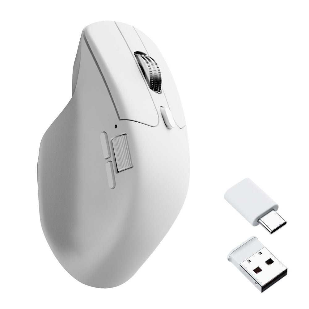Keychron M6 Silent PixArt 3311 White Wireless 1K Steel Scroll Wheel Mouse