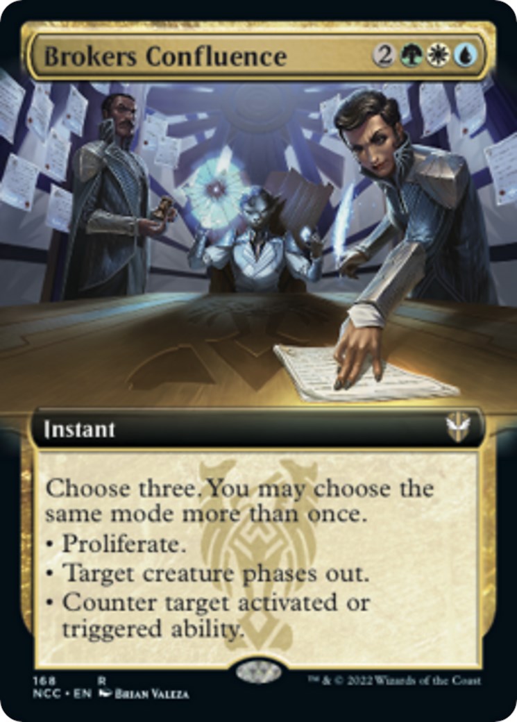 Brokers Confluence (Extended Art) - 168 - (Commander: Streets of New Capenna)